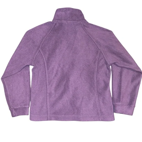 Columbia Purple Kids Full-Zip Fleece Jacket - Picture 3 of 4